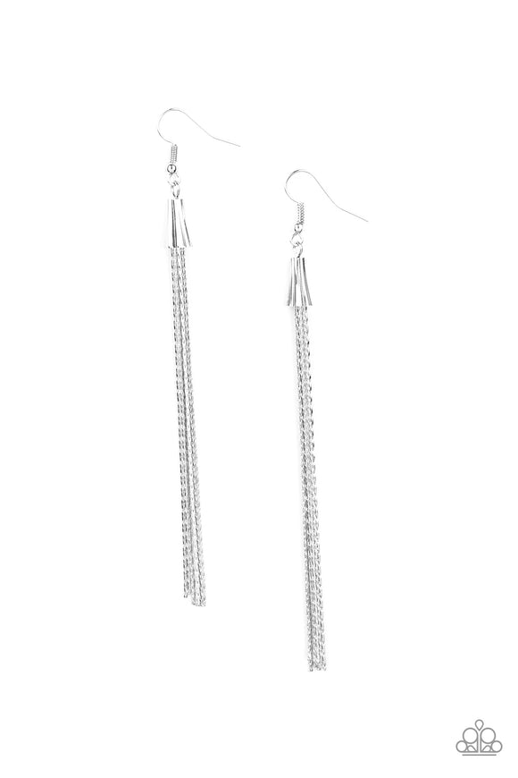 Shimmery Streamers - Silver - Paparazzi - The Jewel Family
