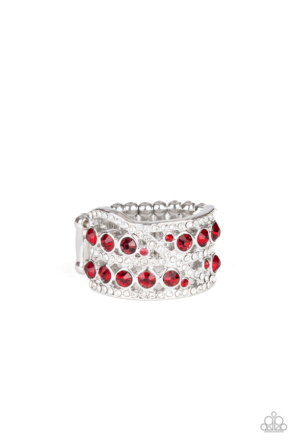 Elegant Effervescence - Red - Paparazzi - The Jewel Family