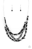 Placid Pebbles - Black - Paparazzi