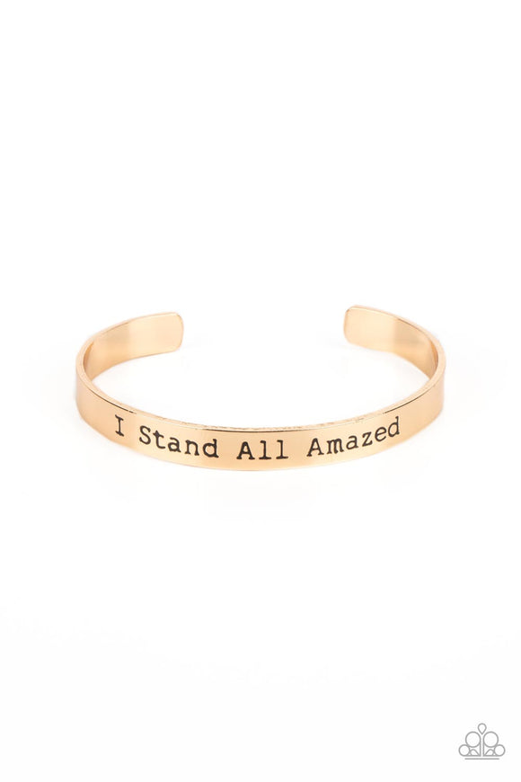 I Stand All Amazed - Gold - Paparazzi